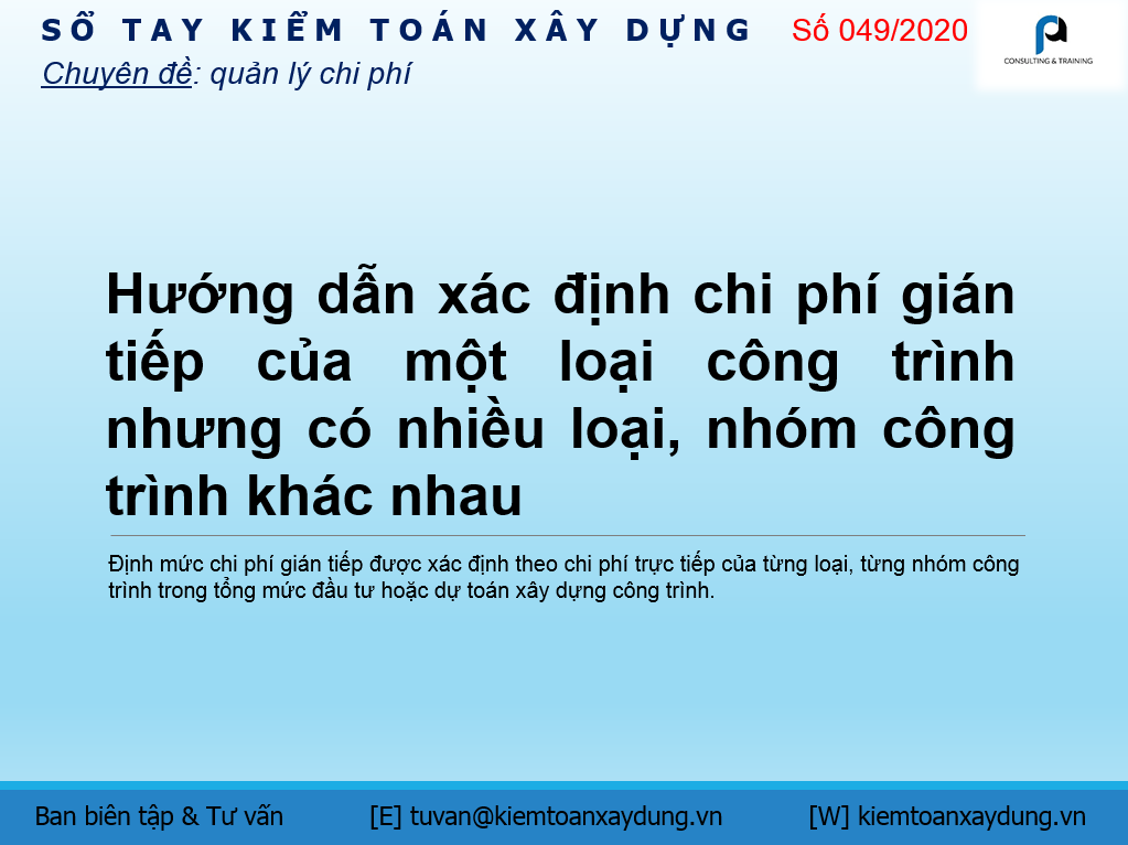 chi phí gián tiếp