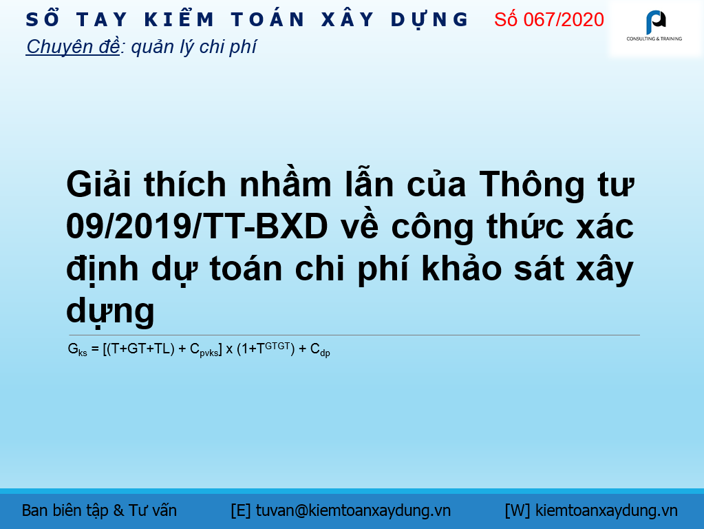 chi phí khảo sát