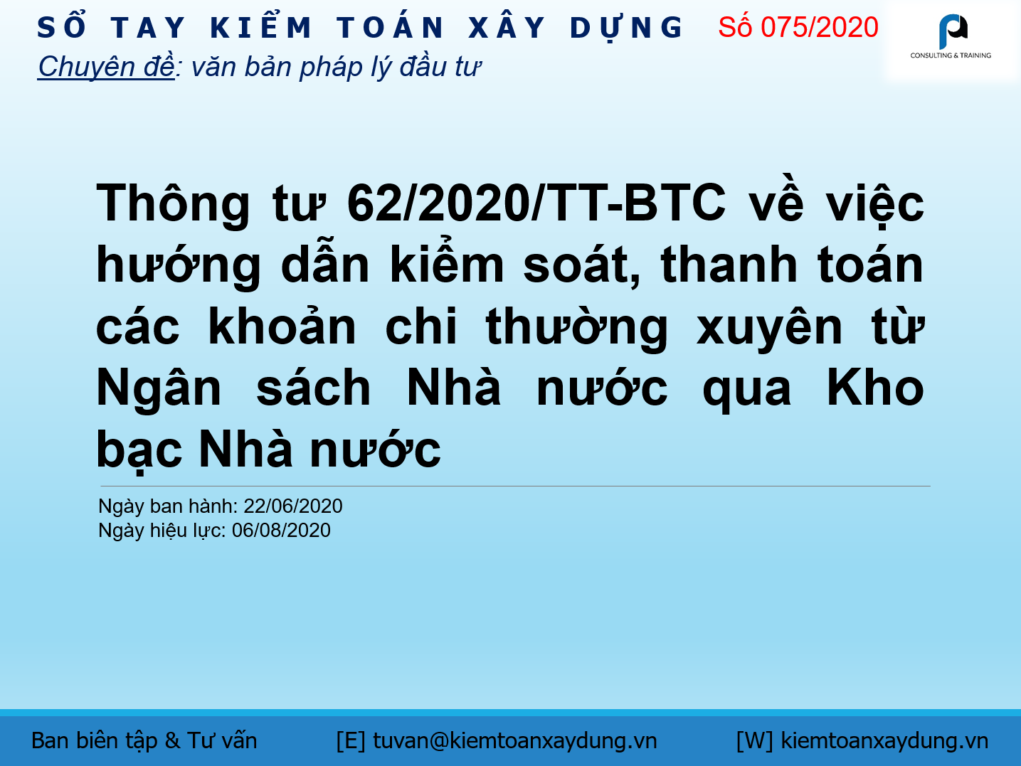 kiểm soát, thanh toán
