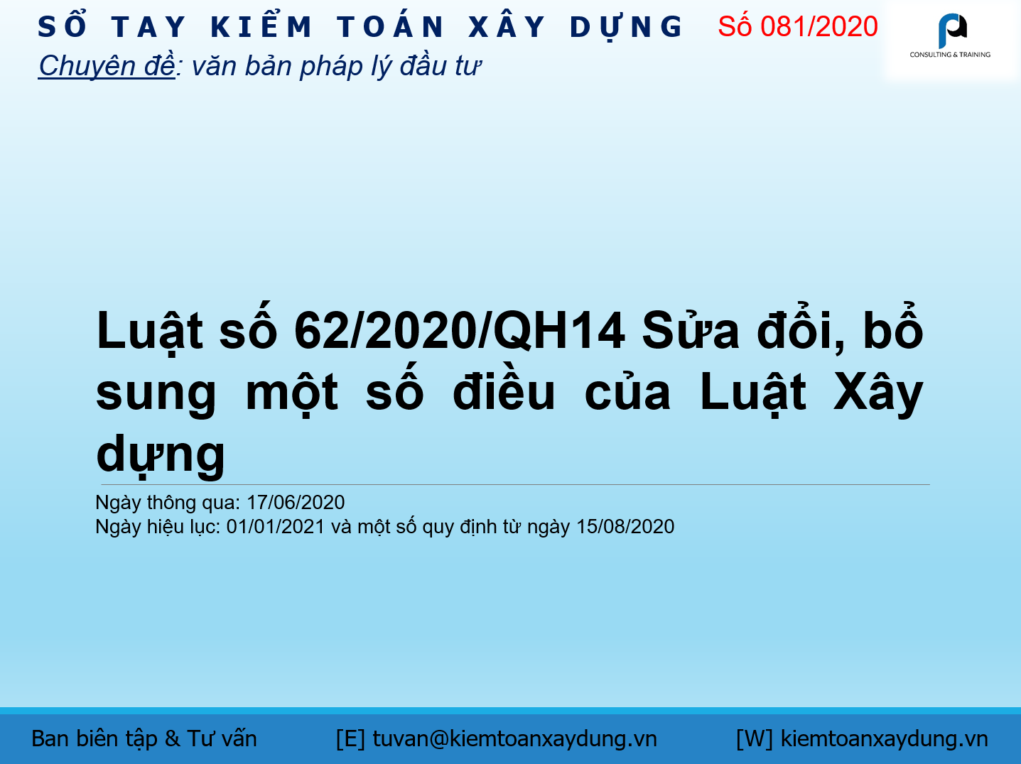 Luật Xây dựng sửa đổi