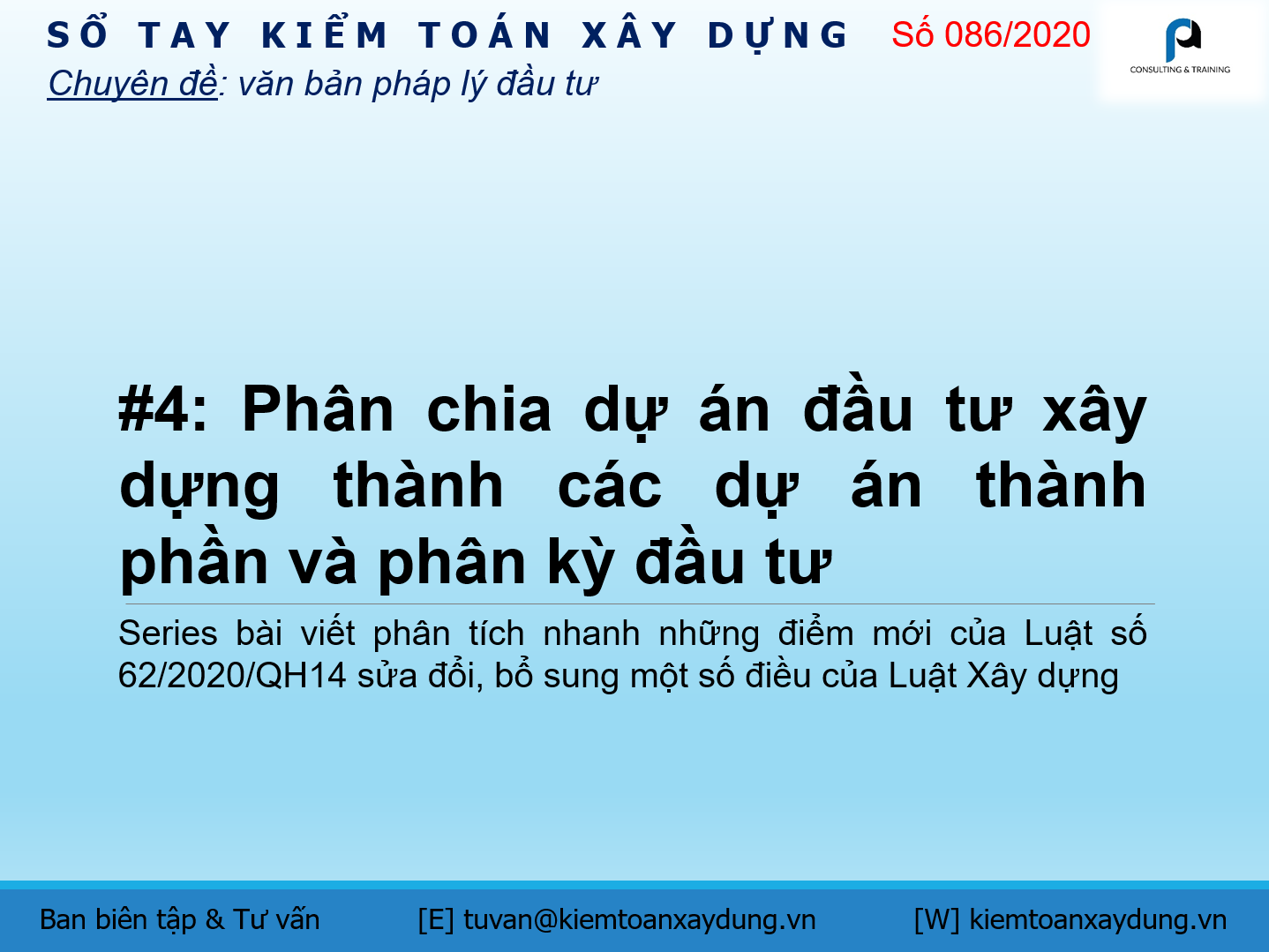 Phân chia dự án đầu tư