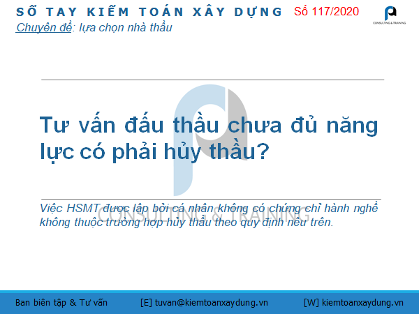 hủy thầu