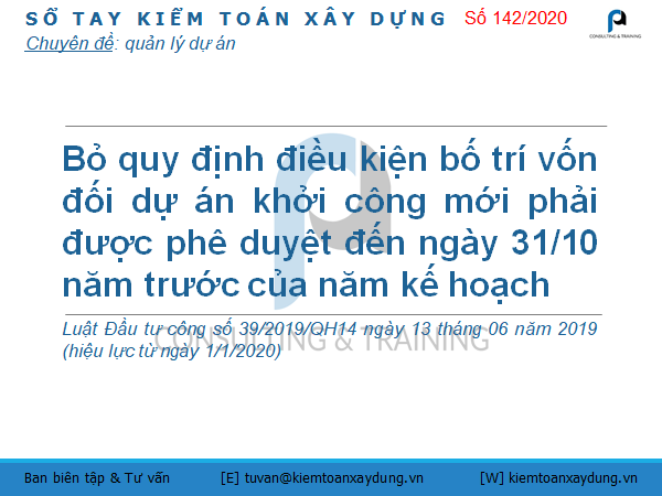 dự án khởi công mới