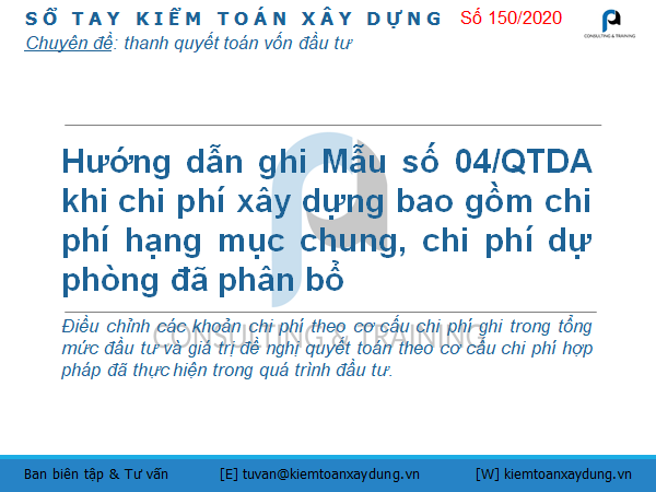 chi phí đầu tư đề nghị quyết toán