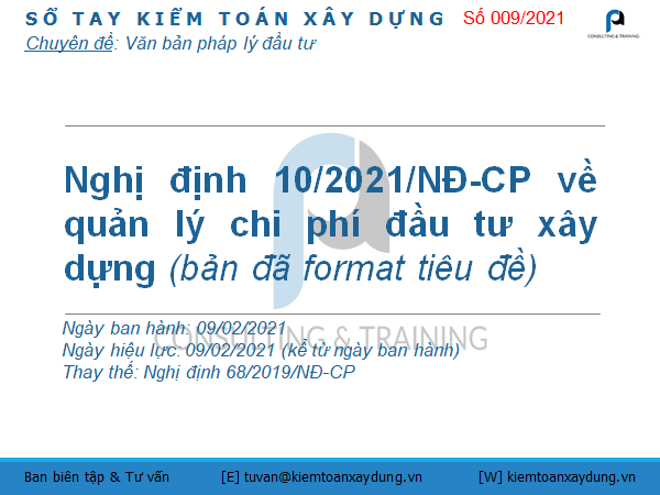 Nghị định 10/2021/NĐ-CP