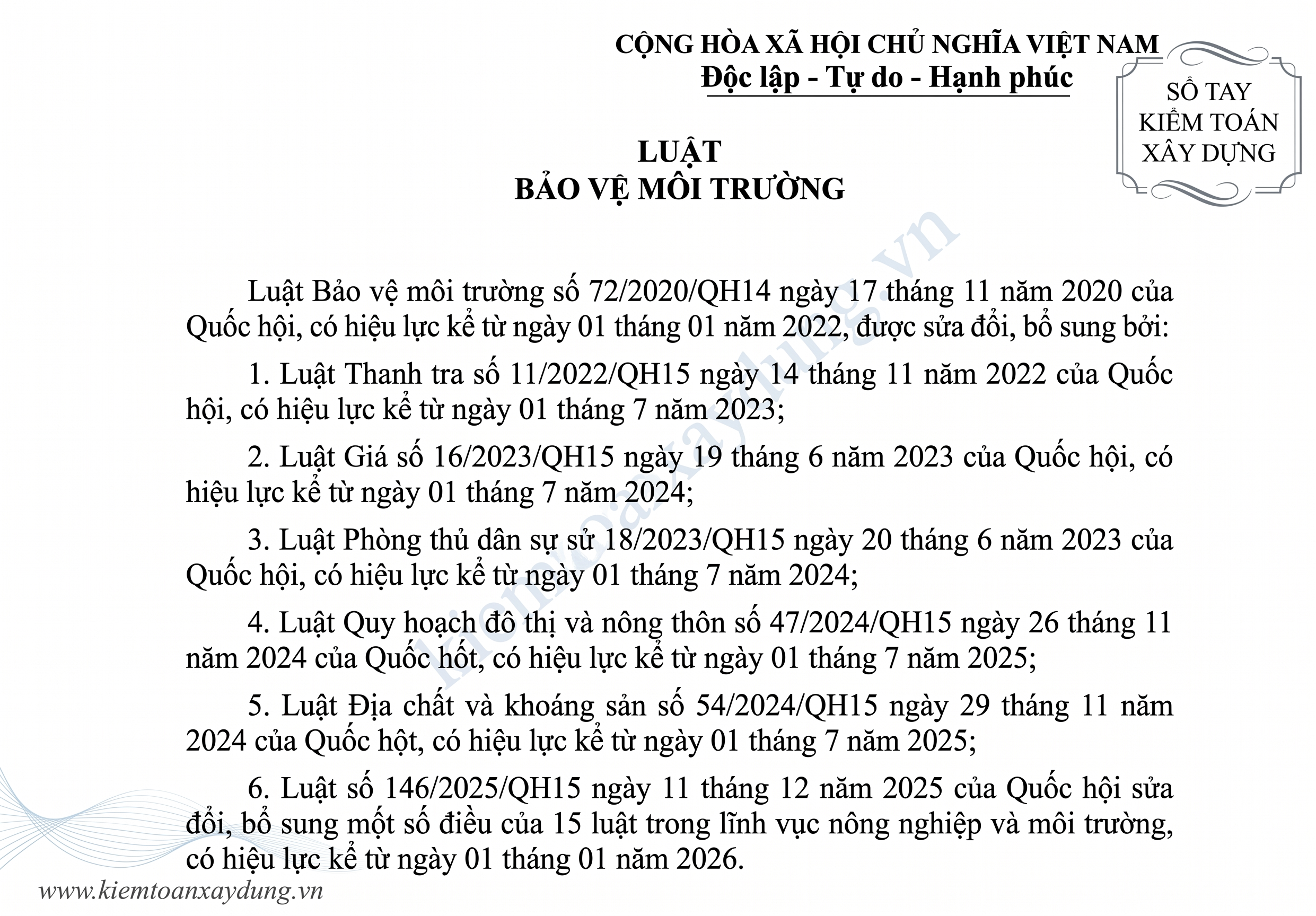 30-so-tay-kiem-toan-xay-dung-van-ban-hop-nhat-luat-bao-ve-moi-truong
